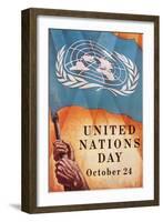 Poster for United Nations Day-null-Framed Art Print