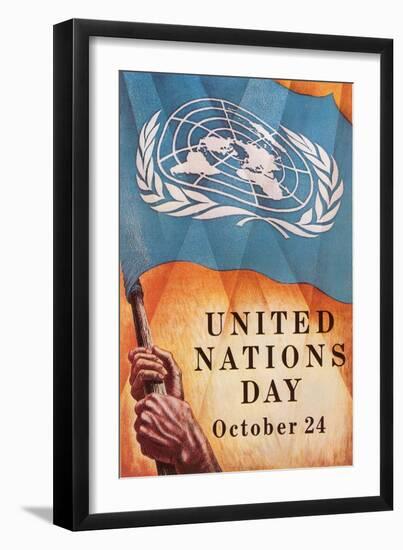 Poster for United Nations Day-null-Framed Art Print