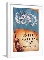 Poster for United Nations Day-null-Framed Art Print