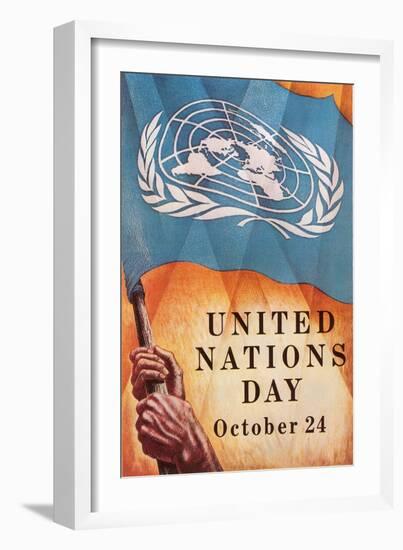 Poster for United Nations Day-null-Framed Art Print