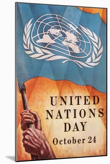 Poster for United Nations Day-null-Mounted Art Print