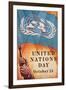 Poster for United Nations Day-null-Framed Art Print