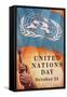 Poster for United Nations Day-null-Framed Stretched Canvas