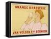 Poster for Van Velsen's Beer from Belgium-null-Framed Stretched Canvas