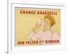 Poster for Van Velsen's Beer from Belgium-null-Framed Art Print