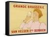 Poster for Van Velsen's Beer from Belgium-null-Framed Stretched Canvas