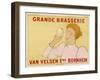 Poster for Van Velsen's Beer from Belgium-null-Framed Art Print