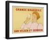 Poster for Van Velsen's Beer from Belgium-null-Framed Art Print