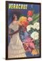 Poster for Veracruz, Mexico, Senorita with Flowers-null-Framed Art Print