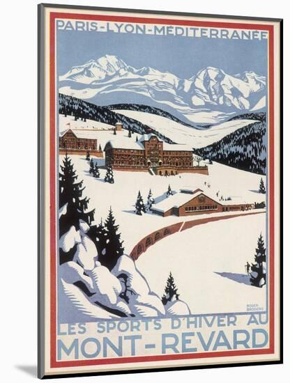 Poster for Winter-Sporting at Mont- Revard, in the French Alps-null-Mounted Photographic Print