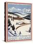 Poster for Winter-Sporting at Mont- Revard, in the French Alps-null-Stretched Canvas