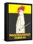 Poster for Zurich Laundry Service with Rooster-null-Framed Stretched Canvas