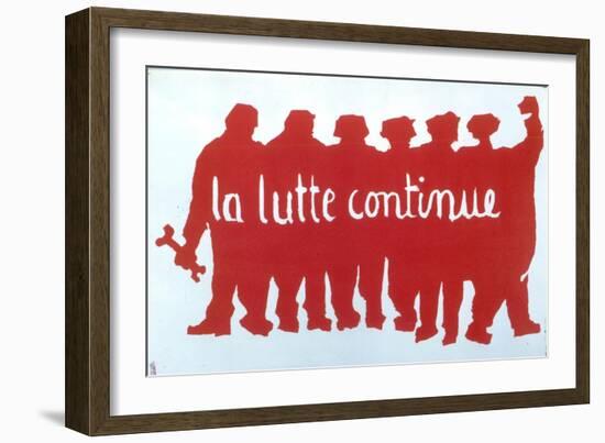 Poster from the Student Revolt in Paris, 1968-null-Framed Giclee Print