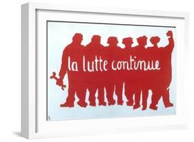 Poster from the Student Revolt in Paris, 1968-null-Framed Giclee Print