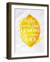 Poster Fruit Lemon-anna42f-Framed Art Print