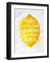 Poster Fruit Lemon-anna42f-Framed Art Print