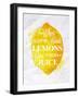 Poster Fruit Lemon-anna42f-Framed Art Print