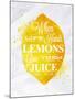 Poster Fruit Lemon-anna42f-Mounted Art Print