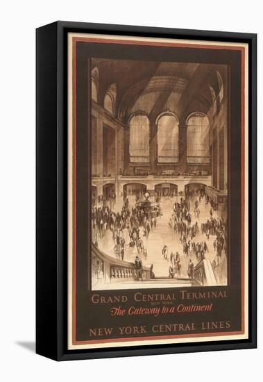 Poster, Grand Central Station-null-Framed Stretched Canvas