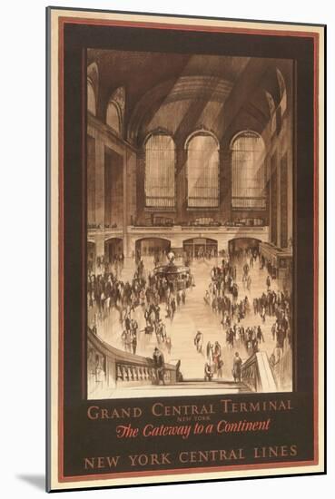 Poster, Grand Central Station-null-Mounted Art Print