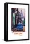 Poster Havana Cuba Street Scene Oldtimer Retro-Markus Bleichner-Framed Stretched Canvas