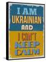 Poster. I Am Ukrainian and I Can't Keep Calm. Vector Illustration-sibgat-Framed Stretched Canvas