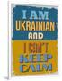 Poster. I Am Ukrainian and I Can't Keep Calm. Vector Illustration-sibgat-Framed Art Print