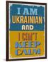 Poster. I Am Ukrainian and I Can't Keep Calm. Vector Illustration-sibgat-Framed Art Print