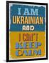 Poster. I Am Ukrainian and I Can't Keep Calm. Vector Illustration-sibgat-Framed Art Print