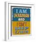 Poster. I Am Ukrainian and I Can't Keep Calm. Vector Illustration-sibgat-Framed Art Print