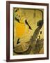 Poster: Jane Avril at the 'Jardins De Paris', 1893-Henri de Toulouse-Lautrec-Framed Art Print