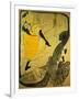 Poster: Jane Avril at the 'Jardins De Paris', 1893-Henri de Toulouse-Lautrec-Framed Art Print