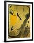 Poster: Jane Avril at the 'Jardins De Paris', 1893-Henri de Toulouse-Lautrec-Framed Art Print