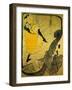 Poster: Jane Avril at the 'Jardins De Paris', 1893-Henri de Toulouse-Lautrec-Framed Art Print