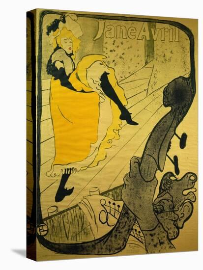 Poster: Jane Avril at the 'Jardins De Paris', 1893-Henri de Toulouse-Lautrec-Stretched Canvas