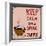 Poster: Keep Calm and Drink Coffee. Vector Illustration.-De Visu-Framed Art Print