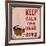 Poster: Keep Calm and Drink Coffee. Vector Illustration.-De Visu-Framed Art Print