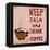 Poster: Keep Calm and Drink Coffee. Vector Illustration.-De Visu-Framed Stretched Canvas