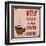 Poster: Keep Calm and Drink Coffee. Vector Illustration.-De Visu-Framed Art Print