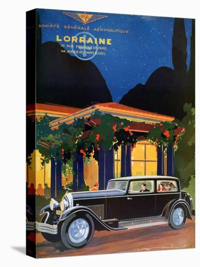 Poster, Lorraine, Societe Generale Aeronautique, 1928-Roger Soubier-Stretched Canvas