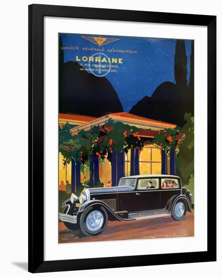 Poster, Lorraine, Societe Generale Aeronautique, 1928-Roger Soubier-Framed Giclee Print