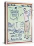 Poster marking the opening of the Bobby Jones course at Augusta, 1933-Unknown-Stretched Canvas