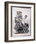 Poster of a European Immigrant Family on Ellis Island, 1910-null-Framed Giclee Print