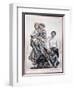 Poster of a European Immigrant Family on Ellis Island, 1910-null-Framed Giclee Print