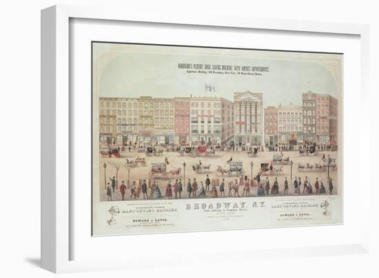 Poster of a View of Broadway-null-Framed Giclee Print