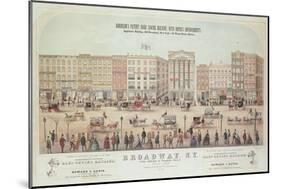 Poster of a View of Broadway-null-Mounted Giclee Print