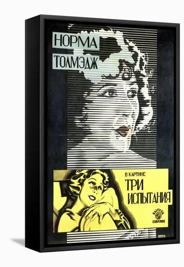 Poster of American Actress and Film Star Norma Talmadge, 1926-Alexander Naumov-Framed Stretched Canvas