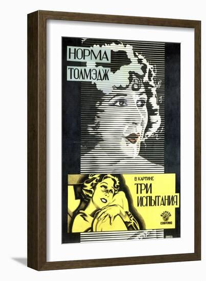 Poster of American Actress and Film Star Norma Talmadge, 1926-Alexander Naumov-Framed Giclee Print