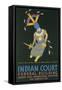 Poster of Apache Devil Dancer-Found Image Press-Framed Stretched Canvas