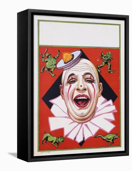 Poster of Clowns with Dog and Goose-null-Framed Stretched Canvas